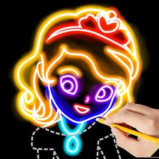 Взлом Draw Glow Princess (Много монет) на Андроид