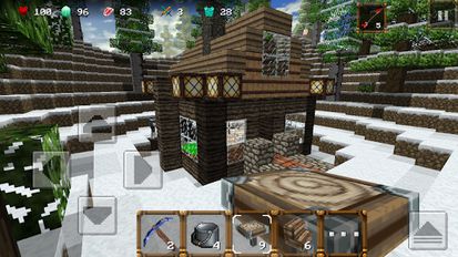 Взлом Winter Craft 3: Mine Build (Много денег) на Андроид