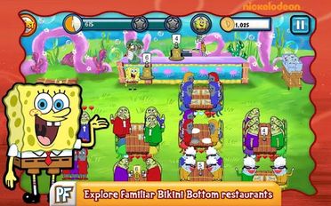 Взлом SpongeBob Diner Dash Deluxe (Много монет) на Андроид