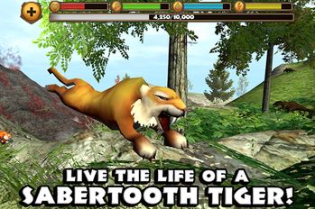 Взлом Sabertooth Tiger Simulator (Много монет) на Андроид