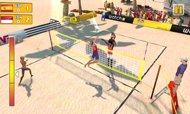 Взлом Пляжный волейбол 3D (Много денег) на Андроид