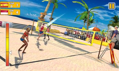 Взлом Пляжный волейбол 3D (Много денег) на Андроид
