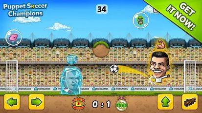 Взлом Puppet Soccer Champions 2014 (Много денег) на Андроид