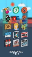 Скачать Tigad Pro Icon Pack (Полная версия) на Андроид