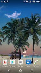 Скачать Пальмы пляж 3D PRO живые обои (Полная версия) на Андроид