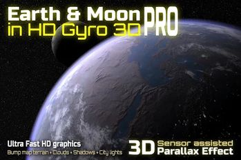  Earth & Moon in HD Gyro 3D PRO ( )  