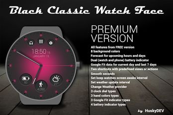  Black Classic Watch Face ( )  